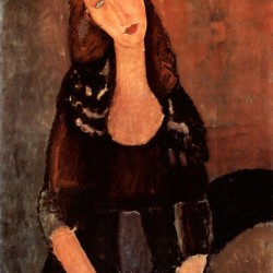 Modigliani - Portrait of Jeanne Hebuterne -3-